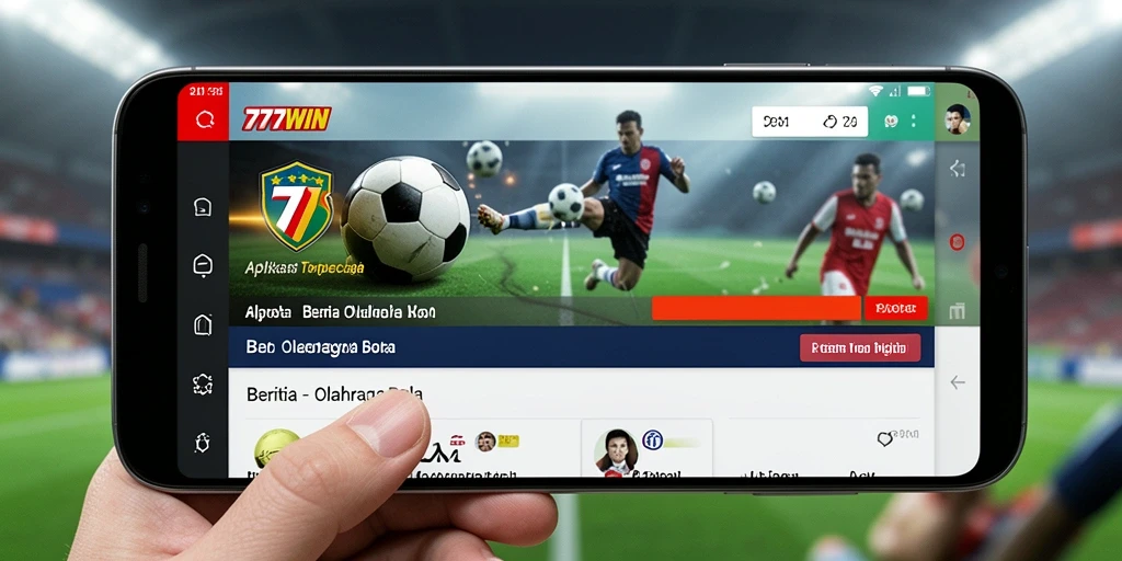 Tampilan antarmuka aplikasi 777WIN yang modern dan informatif.