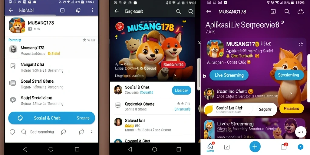 Antarmuka <strong>MUSANG178</strong> yang interaktif dan ramah pengguna untuk Live Streaming.