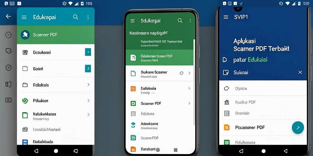 Tampilan antarmuka SVIP1 dengan fungsi Scanner PDF yang praktis.