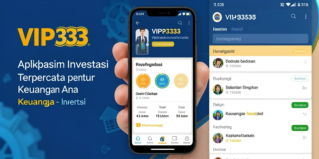 Antarmuka aplikasi VIP333 yang mudah digunakan dan informatif.